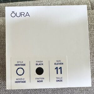 Oura Heritage Ring in Sleek Black Finish